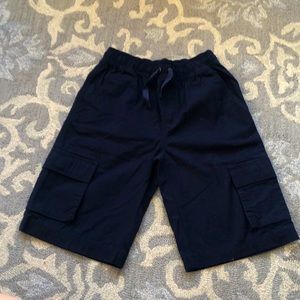 NWT Navy Blue Boys Drawstring Cargo Shorts